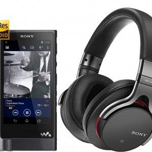 Погрузитесь в мир аудио высокого разрешения с плеером Sony Walkman NW-ZX2 и наушниками MDR-1ABT.
