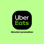 Как отказаться от промоакции на Uber Eats