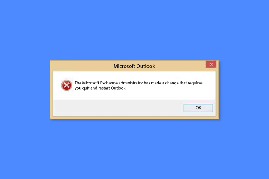 Исправлена ​​проблема, из-за которой эта версия Outlook была заблокирована администратором Microsoft Exchange.