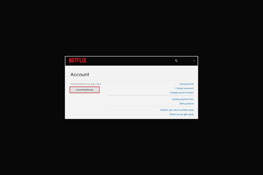 Как удалить мою учетную запись Netflix