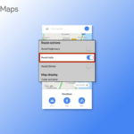 Как отключить дорожные сборы на Google Maps