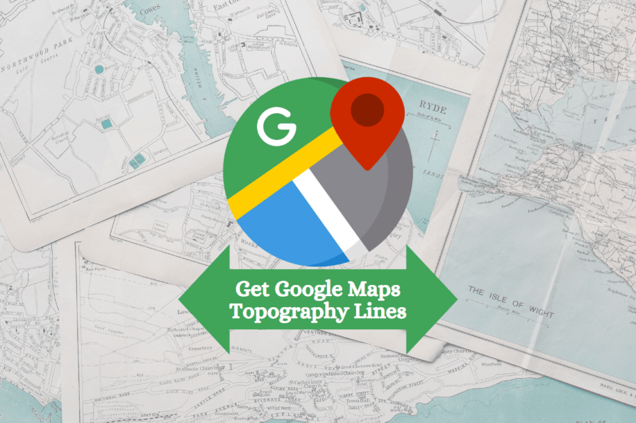 Как получить топографические линии Google Maps