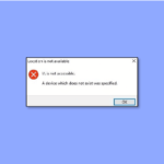 Исправить ошибку устройства, которого не существует в Windows 10