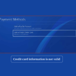 Почему PS4 сообщает, что информация о кредитной карте недействительна?