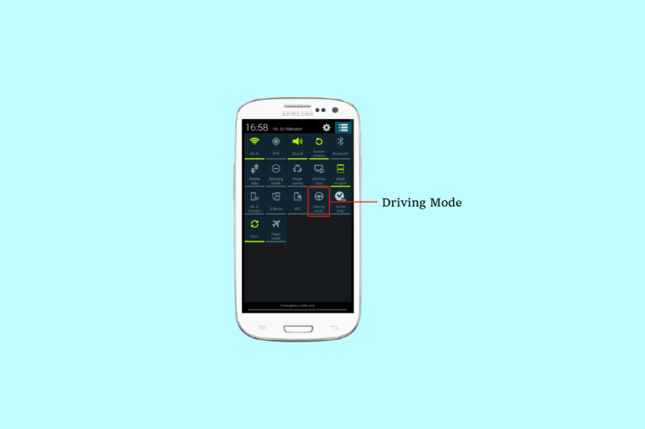Как включить режим вождения Samsung Galaxy S3
