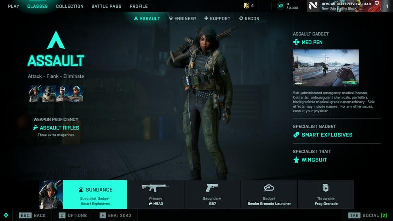 Battlefield 2042 — скриншот из превью-версии новой системы классов