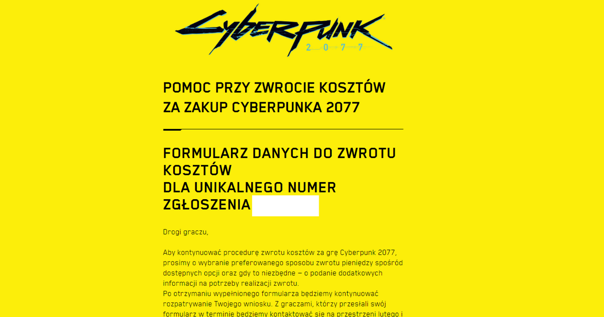 Я получил возмещение от CD Projekt RED за Cyberpunk 2077 на PS4. Вот как выглядел весь процесс