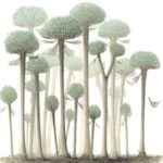 Illustration of Calamophyton trees.