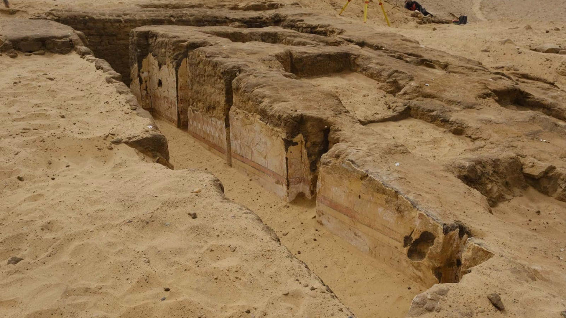 4300-летняя мастаба, или прямоугольная гробница, недавно раскопанная в Египте.