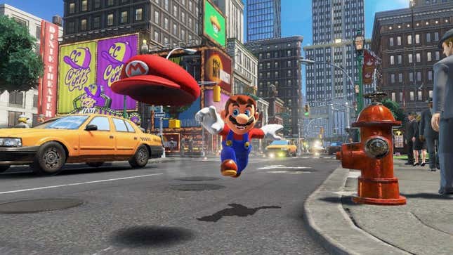 Марио бежит по мегаполису