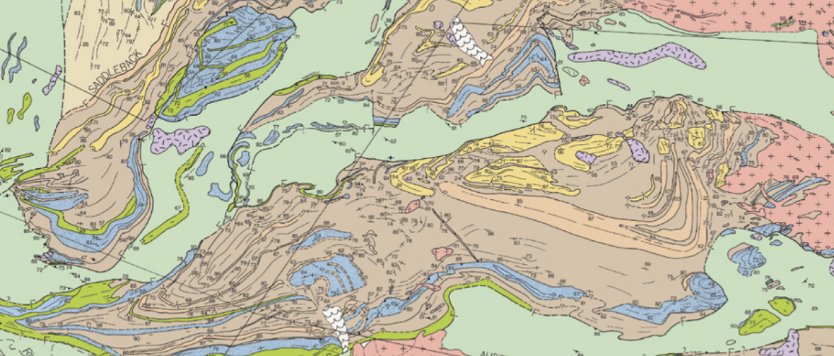 Геологическая карта Зеленокаменного пояса Барбертона.