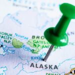 USA states on map: Alaska.