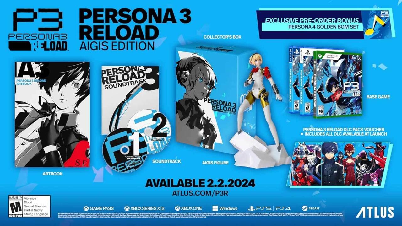 Коллекционное издание Persona 3 Reload