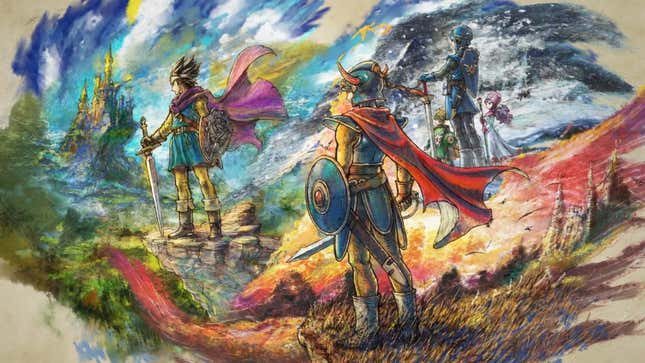 Ключевой арт ремейка Dragon Quest HD-2D.